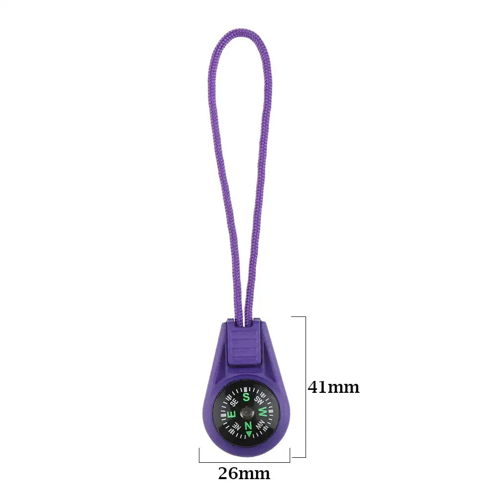 Mini Compass Thermometer Carabiner Compass Thermometer Carabiner 3 in 1 Outdoor Hiking Key Buckle Double Sided Metal Compasses - Lootquake
