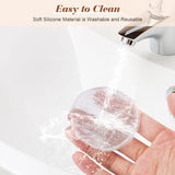 Borla de polvo de gel de silicona suave, transparente, con cojín de aire, para base líquida, crema, licuadora cosmética, herramientas cosméticas