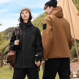 Autumn Men's Mountain Ski Jackets Outdoor Windbreaker Hiking Hooded Coats for Men Climbing Waterproof Jackets Raincoat Clothing - Lootquake