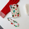 Cute Christmas Tree Cane Feather Veil Phone Case