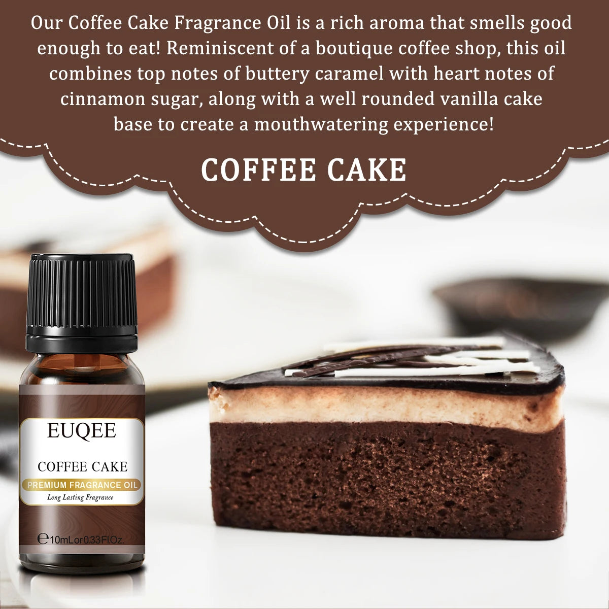 Huile parfumée EUQEE 10 ml, noix de coco, vanille, chewing-gum, pour la fabrication de bougies, de savons, de gâteaux au café et de bois de cèdre. Huiles aromatiques de qualité supérieure.