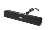 Bluetooth Soundbar Speaker 3W*2 Dual Bass 360° Stereo Wired & Wireless USB Powered HiFi Audio for PC TV