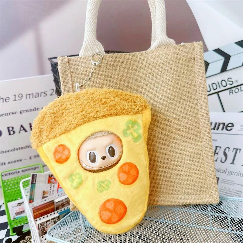 Labubu Doll Clothes, 17cm In Size, With A Piece Of Labubu, A Tomato Pizza Hanging Ornament, A Kid'S Clothes, And A Child'S Gift