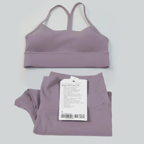 women 2 Pieces Yoga Set Women Sportswear Gym Top Y-shape Bra Fitness High Waist Leggings Workout Sports Clothes Tracksuits - Lootquake