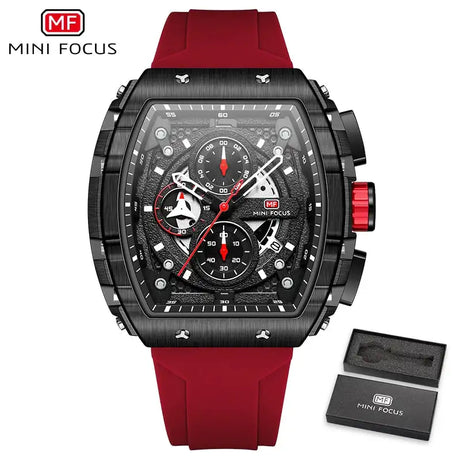 Sports Mens Watches Top Brand Luxury Waterproof Quartz Watch for Men Silicone Strap Fashion Wristwatches Relogio Masculino 0399G - Lootquake