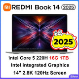 XIAOMI REDMI Book 14 2025 Intel Core 5 220H Gráficos integrados Intel 16/32GB RAM 512G/1TB SSD Pantalla 2.8K 120Hz