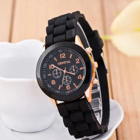 Watch Hot Sales Geneva Brand Silicone Women Watch Ladies Fashion Dress Quartz Wristwatch Female Watch Montre Relogio Feminino - Lootquake