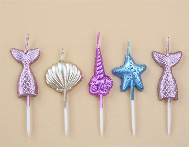 Birthday Cake Candles Children's Gift House Mini Candle Colored Beautiful Ritual Funny Girl Christening Gifts For Guests Candle