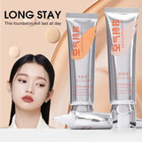 Face Foundation Cream Matte Smooth BB Cream Waterproof Long Lasting Moisturizing Concealer Liquid Full Coverage Acne Makeup Base