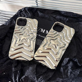 Bling Chromed Silver Gradient Five-pointed Star Phone Case