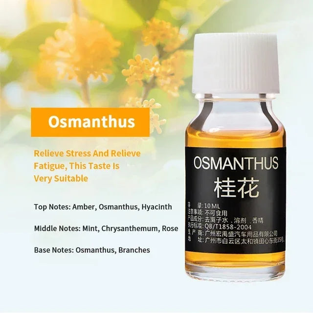 10ml Car Perfume Refill Air Freshener Natural Plant Essential Oil Aroma Diffuser Fragrance Humidifier Essential Oil Freshener