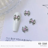 Light Luxury Charms Luxury Nails DIY Nail Charms Japanese Style Pink Jewel Nails Decor Manicure Ornaments Alloy