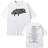 Rapper Cactus Jack Tshirt UTOPIA Album Graphics T-shirts Men's Hip Hop Pure Cotton Tees Male Casual Oversized T Shirt Streetwear - Lootquake