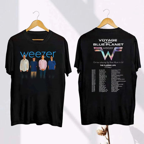 Weezer Band Cotton T Shirt Vintage Men Women Hip Hop Tee Fashion Short Sleeve Tshirt Oversized T-shirts Streetwear Tops Clothing - Lootquake