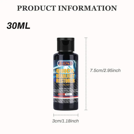 Headlight Restoration Polishing Headlamp Scratch Remover Repair Cleaning Paste Remove Oxidation Headlight Polish Liquid LHB-16 - Lootquake