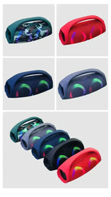 Portable Waterproof 100W High Power Bluetooth Speaker RGB Colorful Light Wireless Subwoofer 360 Stereo Surround TWS FM Boom Box