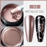 5ML Gold Silver Metallic Liner Paint Gel Polish Chrome Mirror Metal Effect Super Bright French UV LED Semi Permanent Nail Gel