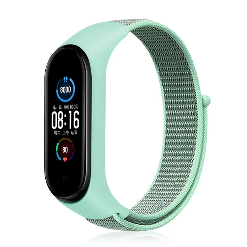 Bracelet For Mi Band 6 7 Strap Nylon Sport loop watch Belt Pulseira Correa Mi band 4 Wristband for xiaomi Mi band 5 4 3 Bracelet - Lootquake