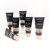 Prebase de maquillaje en gel transparente resistente al agua - Base mate de cobertura total con retención de color, extracto natural de aguacate y rosa