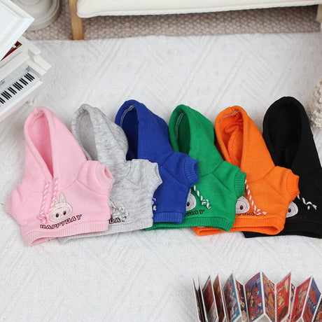 17cm Labubu Outfit Clothes Hoody Jeans Leisure Sports Set Kawaii Decor Ropa Labubu Accessories Doll Little Clothes DIY Kids Gift - Lootquake
