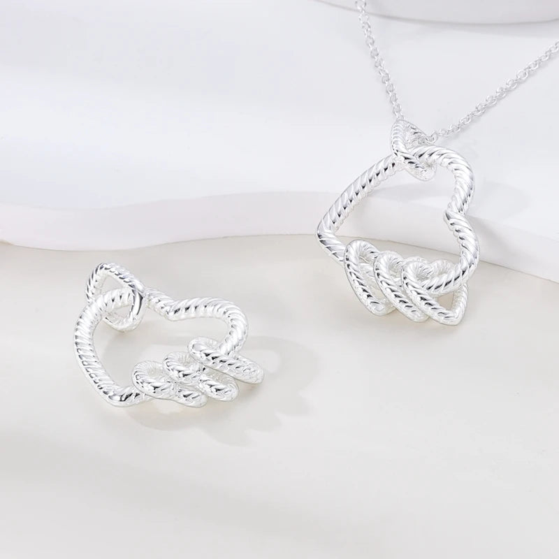 Silver Plated Women Link Chain Fine Necklace Fit Mini Dangle Charms DIY Fashion Pendant Collar - Lootquake