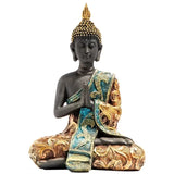 Estatua grande de Buda de Tailandia, escultura de Buda de resina verde hecha a mano, figura budista, meditación, decoración del hogar