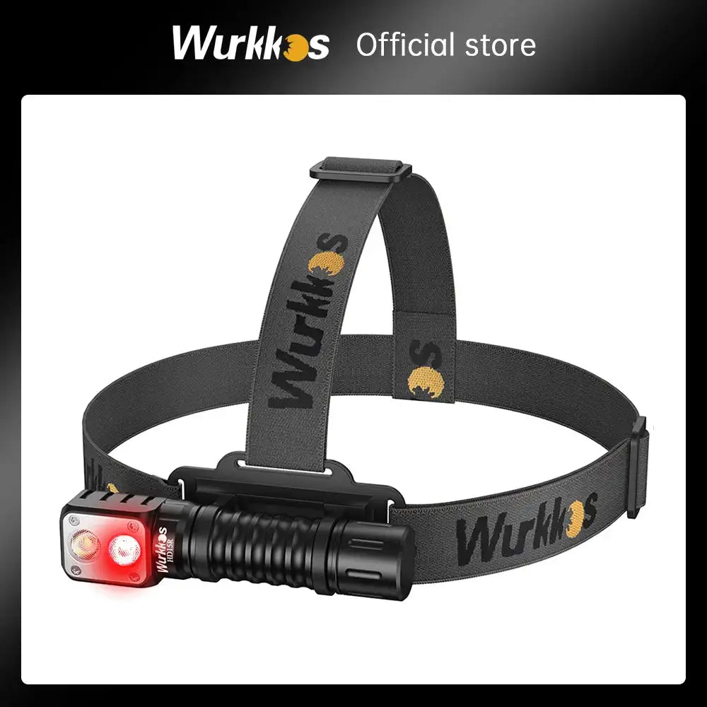 Wurkkos HD15R 18650 Dual LED Headlamp with Red FloodlightRechargeable Flashlight 2000lm with Magnetic Tail Camping Lights - Lootquake