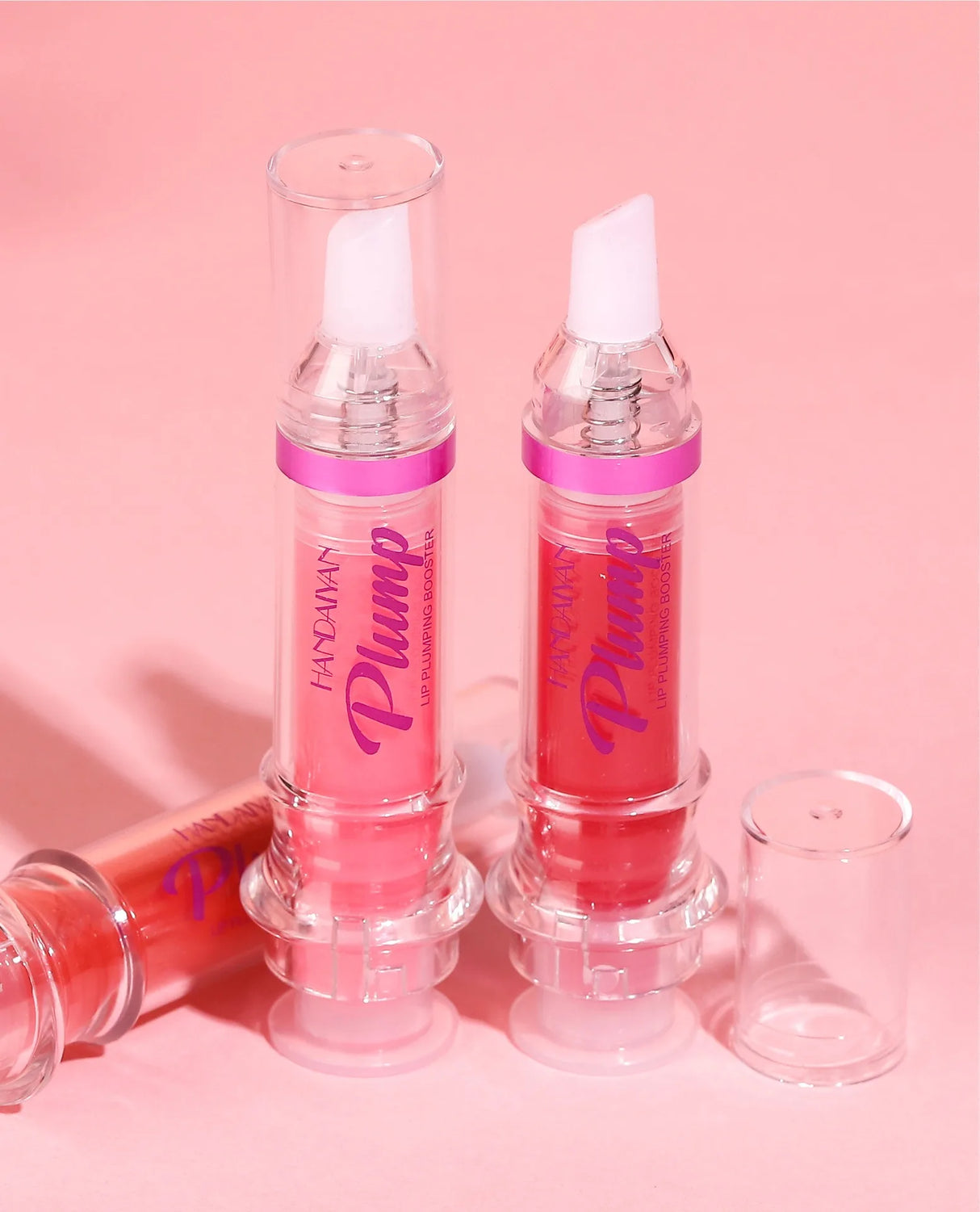 Sexy Plumper Glitter Red Nude Lipstick Liquid Waterproof Moisturize Oil Lipgloss Makeup Lip Plumping Booster Gloss Lipstick