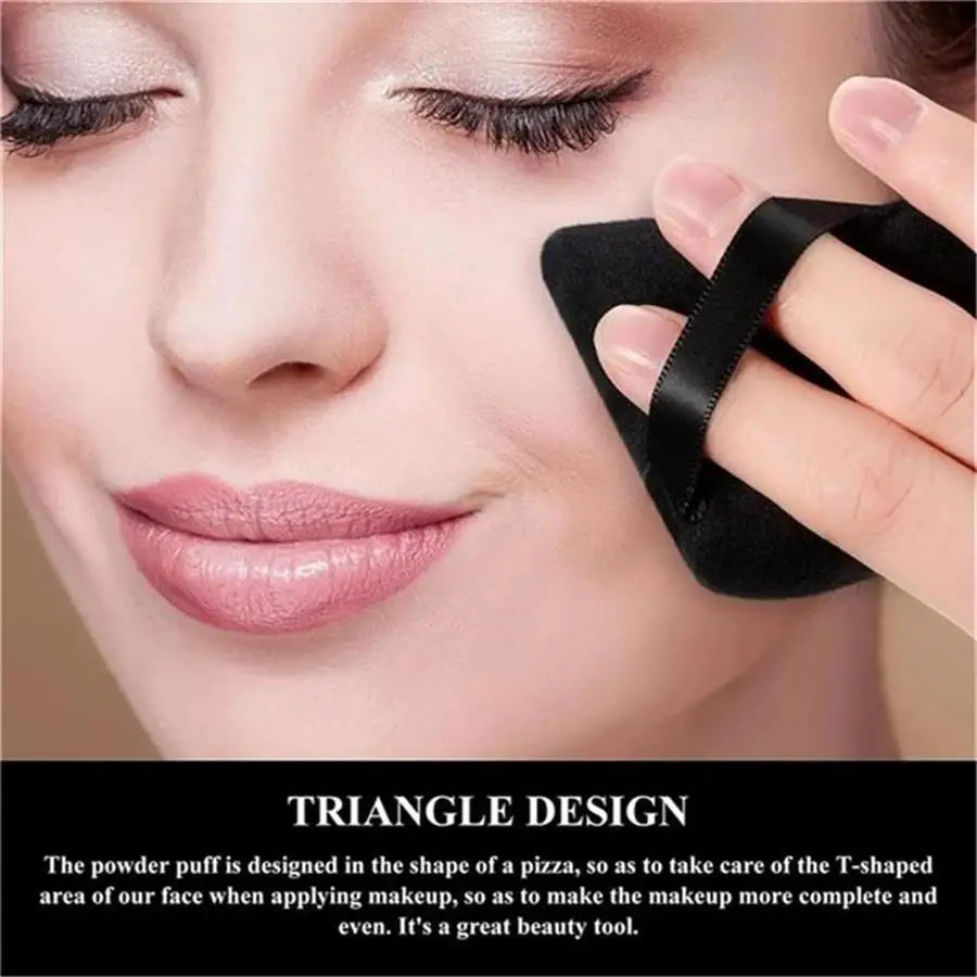 3Pcs Triangle Powder Puff For Loose Powder Liquid Cosmetic Soft Plush Powder Puff Makeup Foundation Puff Makeup Tool