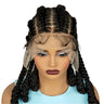16" Natural Cornrow Braids Wig | Transparent Full Lace | Baby Hair