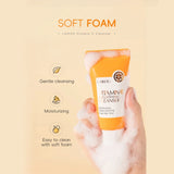 Limpiador facial con vitamina C (50 g), hidratante, humectante, limpieza profunda, refina los poros, ilumina la piel, producto para el cuidado de la piel coreano.