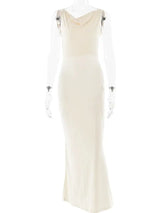 Sibybo Fashion Elegance Robe longue sans manches dos nu Basics Couleur unie Robe moulante 2024 Tempérament Femmes Club Robes de soirée