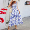 Vestido de verano para mujer, informal, sin mangas, corte A, largo, bohemio, informal, sin mangas, 2024