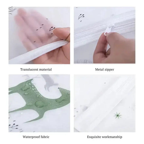 Dustproof Clothes Dust Cover Long Dress Suit Coat Dust Cover Closet Case Garment Storage Bag Clothes Wardrobes Hanging Organizer - Lootquake