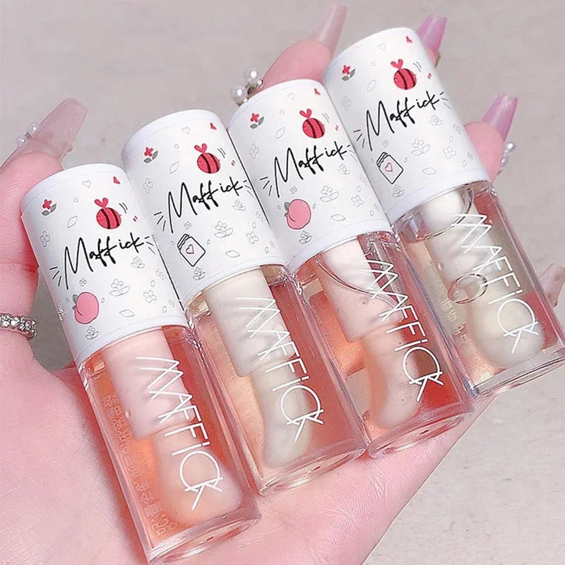 Moisturizing Balm Lip Gloss Labial Lips Moisturizer Jelly Lipstick Bright Oil Big Lip Brush Make Up Korean Beauty Cosmetics