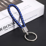 Originality PU Leather Metal Organization Rope Keychain Personality Custom Name Text Keyring Car Moto Key Ring Chain Gift - Lootquake