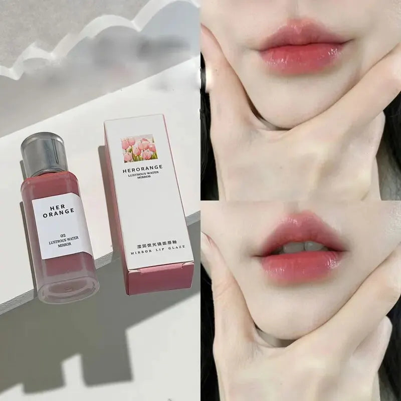 HERORANGEYingrun YueguangLip Gloss Non-stick Cup Lipstick Long-lasting Waterproof Lipstick Matte Lip Glaze Affordable Lipstick