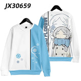 Anime Frieren: Beyond Journey's End Frieren Cosplay Costumes Unisex 3D Hoodie Sweatshirt Streetwear Hip Hop Zipper Hooded Jacket - Lootquake