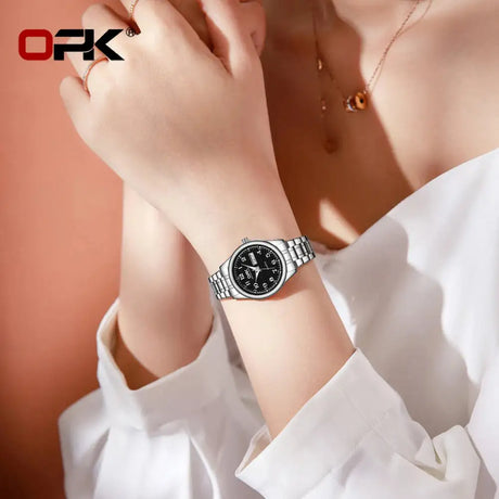 OPK 8110 Watch For Women Quartz Watch Waterproof Classic Luxury Brand Ladies Watch Stainless Steel Strap Watches Reloj Mujer - Lootquake