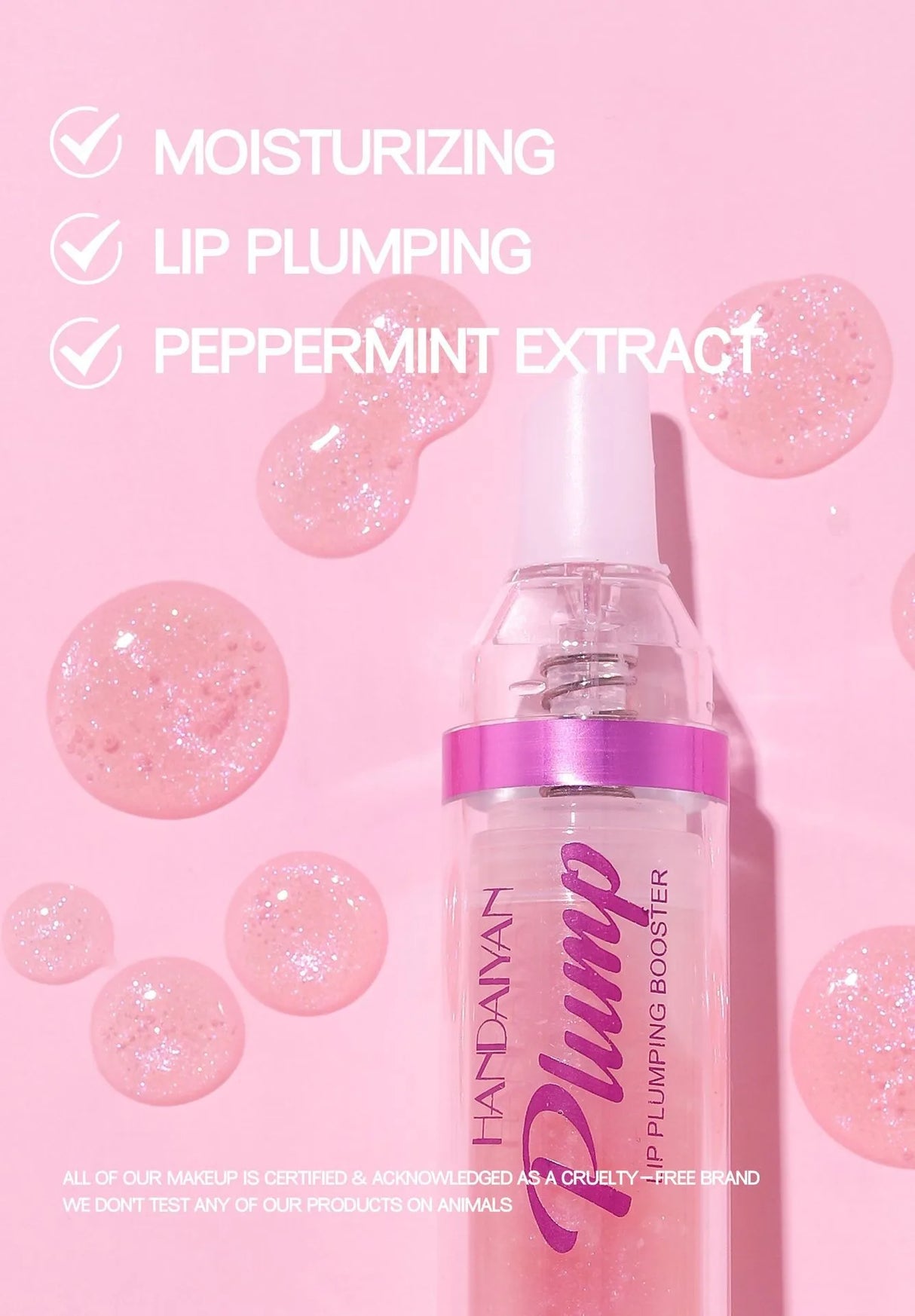 Sexy Plumper Glitter Red Nude Lipstick Liquid Waterproof Moisturize Oil Lipgloss Makeup Lip Plumping Booster Gloss Lipstick