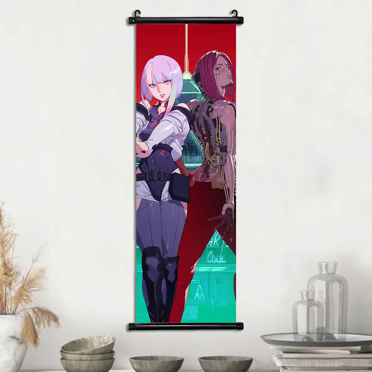 Papier peint de film cyberpunk, œuvre d'art murale, peinture sur toile, image imprimée, affiche suspendue, décoration de salle de jeux, maison