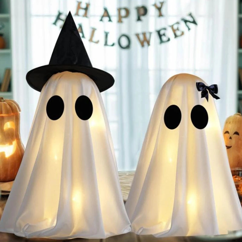 Halloween Ghost Figurine Indoor Spooky Decoration Tabletop Ornament Yard Festival Party Prop Haunted House Atmosphere Supplies