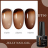 7ml Milky Jelly White Gel Nail Polish Natural Luster Long Lasting Nail Art All for Home DIY Manicure Soak Off UV LED Gel Vernis