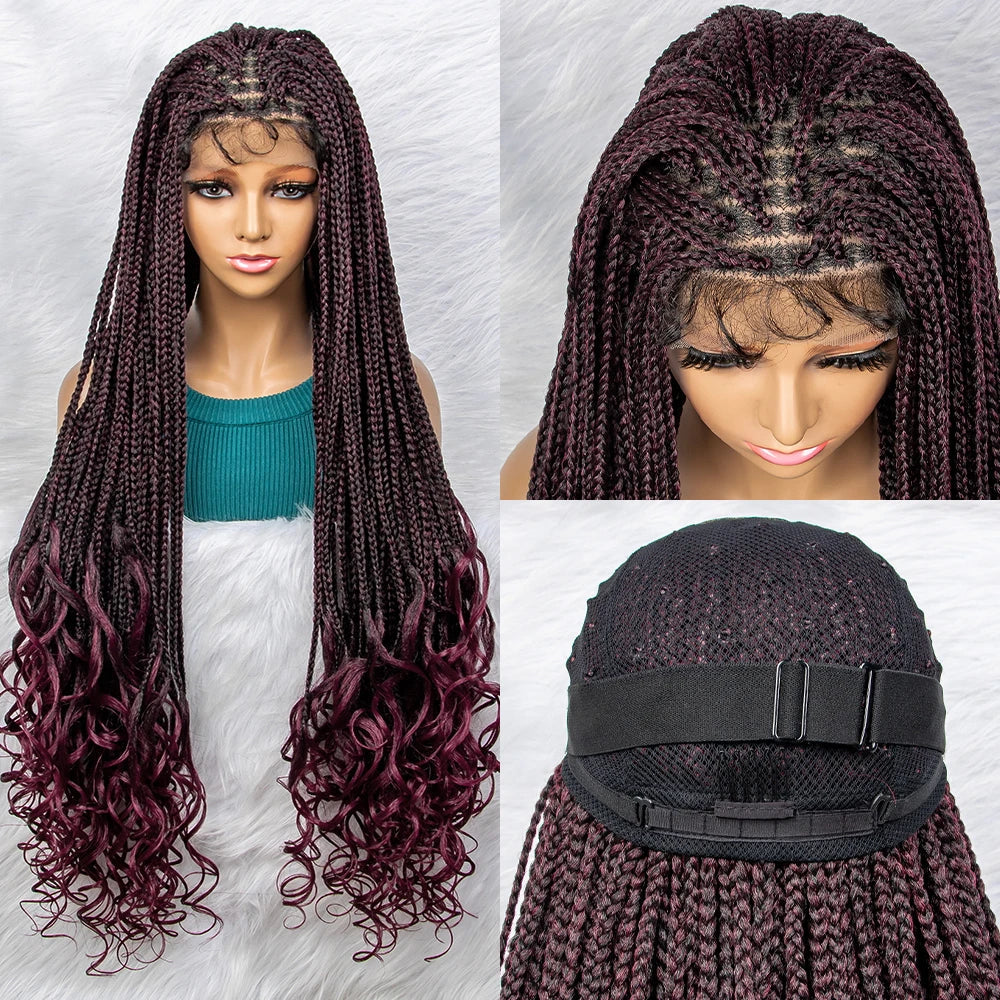 Bohemian Box Braids with Curly Ends | Pre-looped Crochet Hair