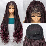 Bohemian Box Braids with Curly Ends | Pre-looped Crochet Hair