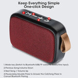 Altavoz Bluetooth inalámbrico para teléfono móvil, subwoofer, anunciador de voz de pago de alto volumen, altavoz pequeño con ranura para tarjeta