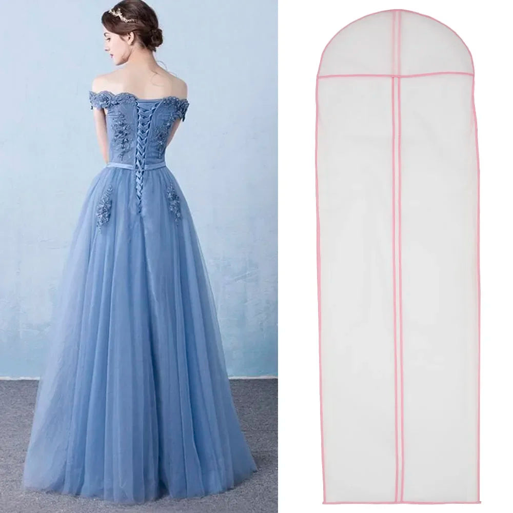 Funda protectora para vestido de novia, 1/2/5 unidades, 180 cm, para colgar ropa de novia, traje, abrigo, bolsa de almacenamiento para el hogar.