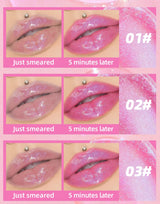 QIBEST Lip Oil Magic Warm Color Changing Lipstick Balm Lip Glaze Transparent Moisturizing Lipgloss Shiny Glitter Lips Cosmetics