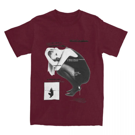 Mens T Shirt Ariana Grandes Eternal Sunshine Tracklist Album T-Shirts 2024 Music Tour Tee Shirt Casual Cotton Clothing Plus Size - Lootquake