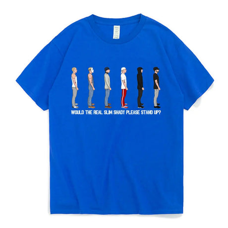Eminem Slim Shady Graphic T-Shirt Detroit Rapper Hip Hop Punk Oversized T Shirts Men's Women's Fashion Vintage Oversized Tees - Lootquake